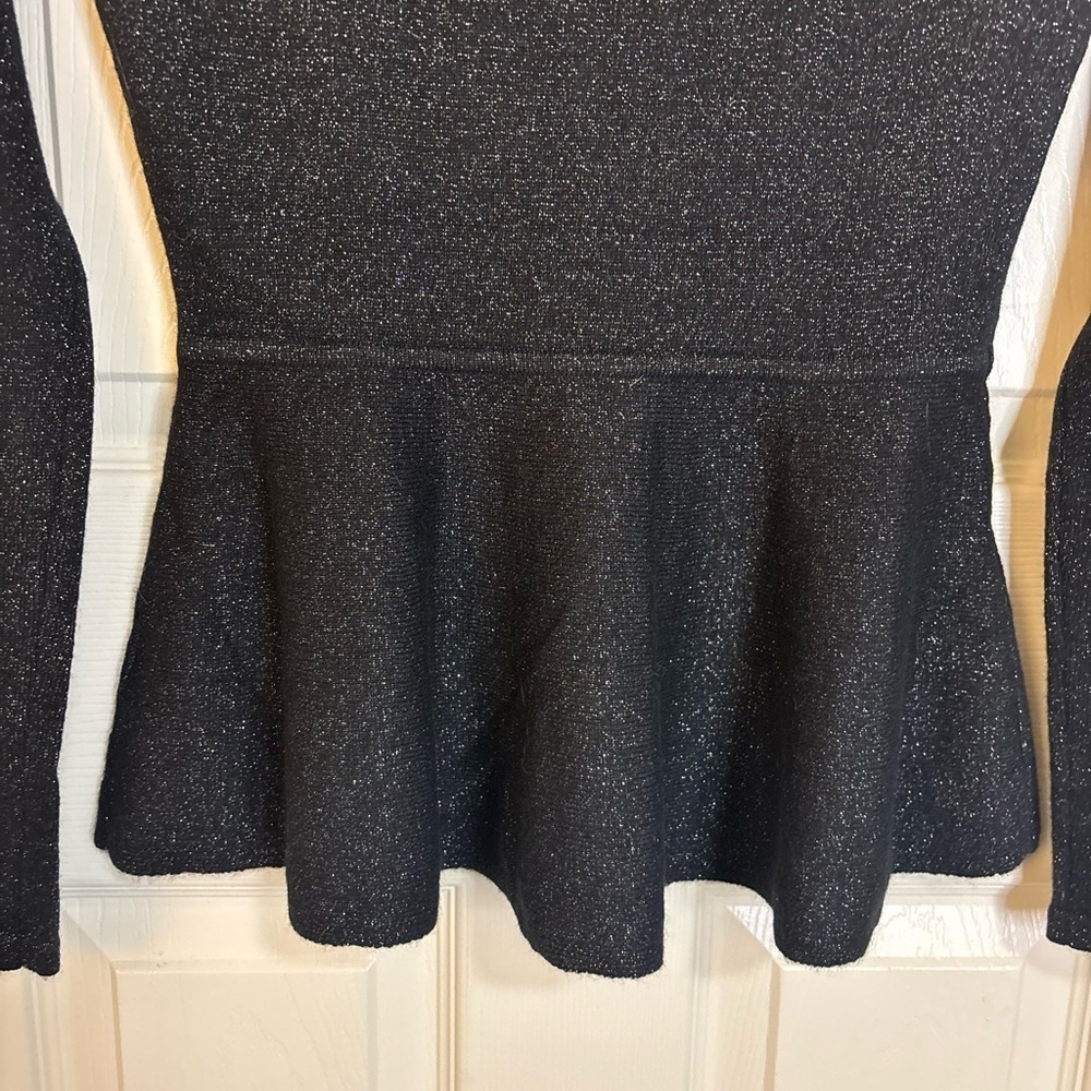The Cashmere Project Black Cashmere Peplum Sweater black size XS - Picture 8 of 10